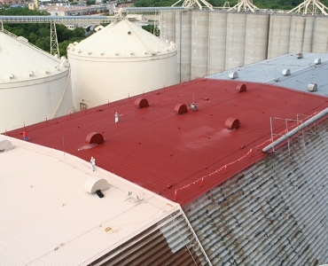 metal-industrial-roof-being-worked-on